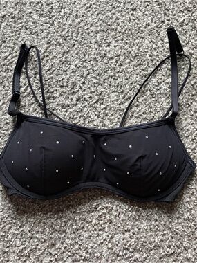 Victoria secret pink rhinestone black push up bra